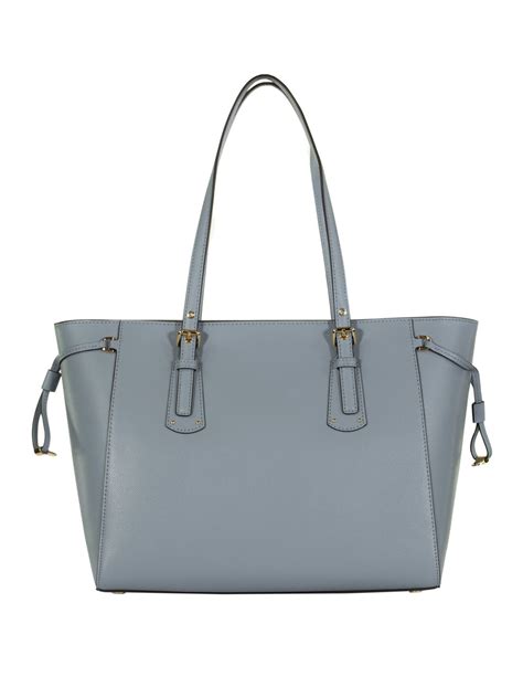 michael kors voyager blau|Michael Kors zip top tote.